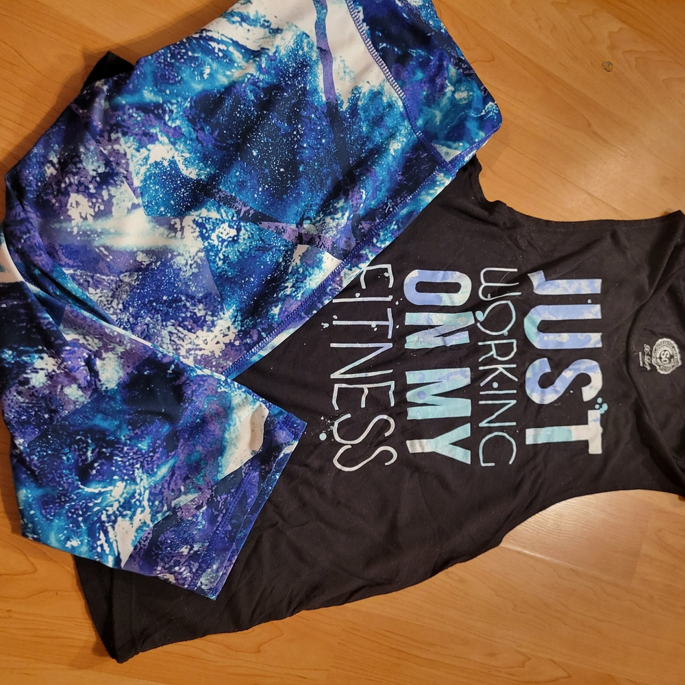 Authentic American Heritage Black and Blue Tank Top